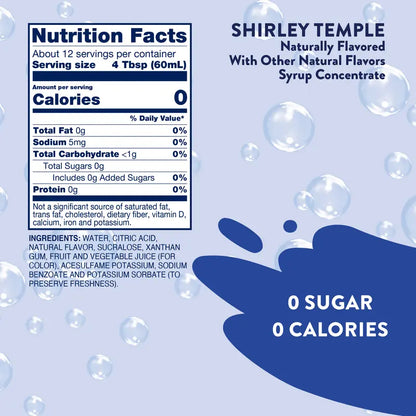 Sugar Free Shirley Temple Soda Syrup